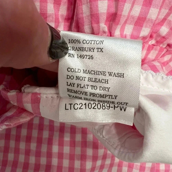 L.T.C. Pink Gingham Collared Dress - Picture 7 of 7